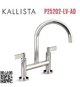 Vòi chậu rửa bát nóng lạnh Nickel Kallista P25202-LV-AD