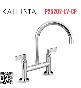 Vòi chậu rửa bát nóng lạnh Chrome Kallista P25202-LV-CP