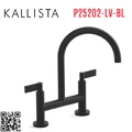 Vòi chậu rửa bát nóng lạnh màu đen Kallista P25202-LV-BL