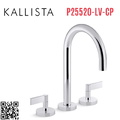 Vòi bồn tắm 3 chân cổ ngỗng Chrome Kallista P25520-LV-CP