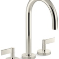 Vòi bồn tắm 3 chân cổ ngỗng Nickel Kallista P25520-LV-SN