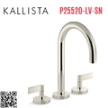 Vòi bồn tắm 3 chân cổ ngỗng Nickel Kallista P25520-LV-SN