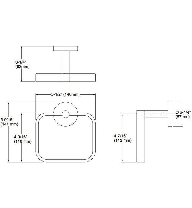 Vòng treo khăn màu Nickel Kallista P34410-00-SN