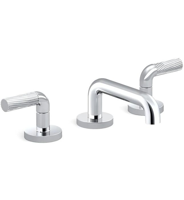 Vòi chậu rửa mặt 3 chân cổ thấp Nickel Kallista P40875-LV-BN