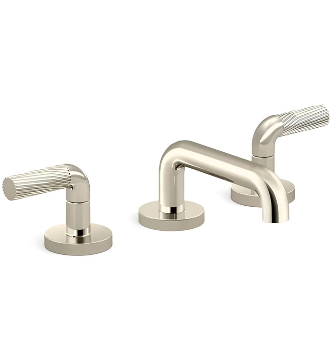 Vòi chậu rửa mặt 3 chân cổ thấp đen Kallista P40875-LV-BL