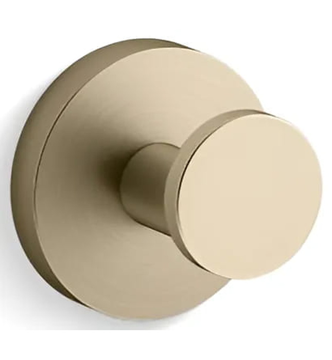 Móc treo tường đơn màu vàng Kallista P34407-00-BAF