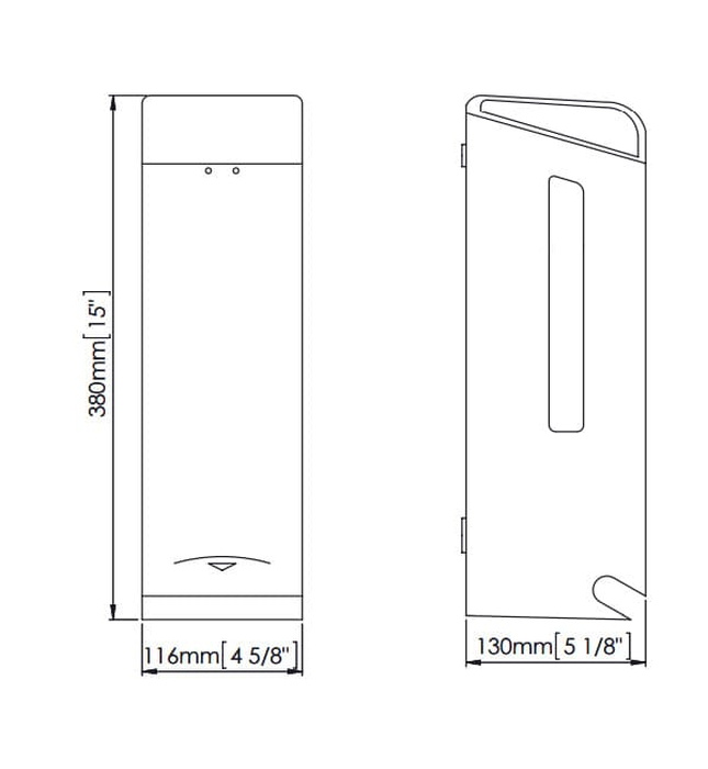 Hộp đựng giấy vệ sinh công nghiêp Mediclinics PR0781