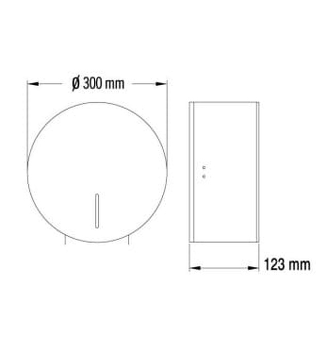 Lô treo giấy vệ sinh công nghiêp Ø275MM Mediclinics PR0787C