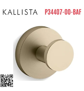 Móc treo tường đơn màu vàng Kallista P34407-00-BAF
