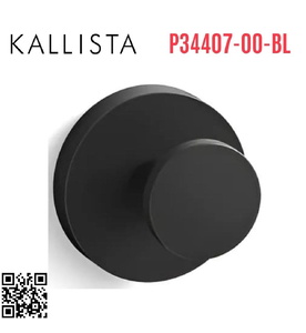 Móc treo tường đơn màu đen Kallista P34407-00-BL