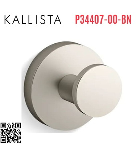 Móc treo tường đơn màu Nickel Kallista P34407-00-BN