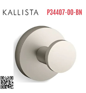 Móc treo tường đơn màu Nickel Kallista P34407-00-BN