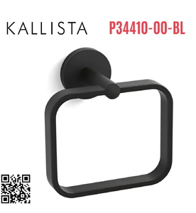 Vòng treo khăn màu đen Kallista P34410-00-BL