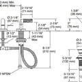 Vòi chậu rửa mặt 3 chân cổ thấp Nickel Kallista P40875-LV-SN