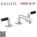 Vòi chậu rửa mặt 3 chân cổ thấp Chrome Kallista P40875-BL-CP