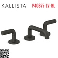 Vòi chậu rửa mặt 3 chân cổ thấp đen Kallista P40875-LV-BL
