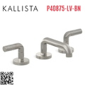 Vòi chậu rửa mặt 3 chân cổ thấp Nickel Kallista P40875-LV-BN