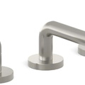 Vòi chậu rửa mặt 3 chân cổ thấp Nickel Kallista P40875-LV-SN