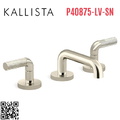 Vòi chậu rửa mặt 3 chân cổ thấp Nickel Kallista P40875-LV-SN