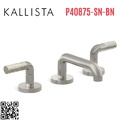 Vòi chậu rửa mặt 3 chân cổ thấp Nickel Kallista P40875-SN-BN