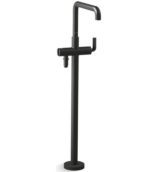 Vòi bồn tắm gắn sàn 1 lỗ nóng lạnh màu vàng Kallista P40883-00-BAF