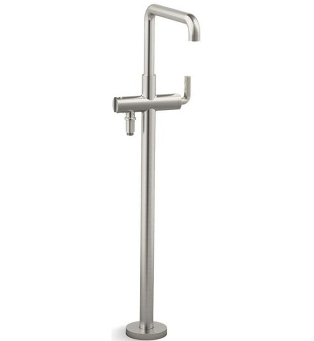 Vòi bồn tắm gắn sàn 1 lỗ nóng lạnh màu Nickel Kallista P40883-SN-BN