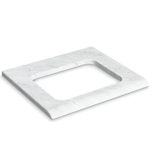 Mặt bàn đá lavabo cẩm thạch trắng Kallista P46009-00-WC