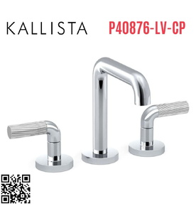 Vòi chậu rửa mặt 3 chân thân cao Chrome Kallista P40876-LV-CP