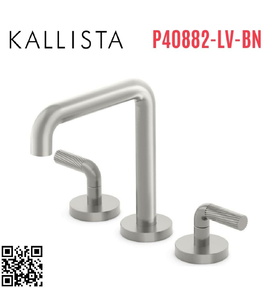 Vòi bồn tắm thân cao nóng lạnh Nickel Kallista P40882-LV-BN