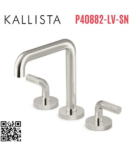 Vòi bồn tắm thân cao nóng lạnh Nickel Kallista P40882-LV-SN
