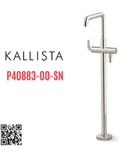 Vòi bồn tắm gắn sàn 1 lỗ nóng lạnh màu Nickel Kallista P40883-00-SN