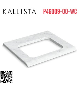 Mặt bàn đá lavabo cẩm thạch trắng Kallista P46009-00-WC