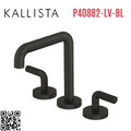 Vòi bồn tắm thân cao nóng lạnh đen Kallista P40882-LV-BL