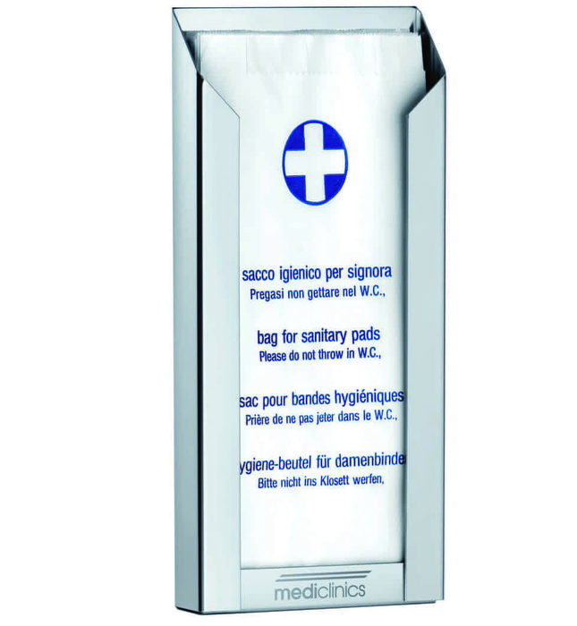Hộp đựng túi vệ sinh làm bằng thép Mediclinics DBH100C
