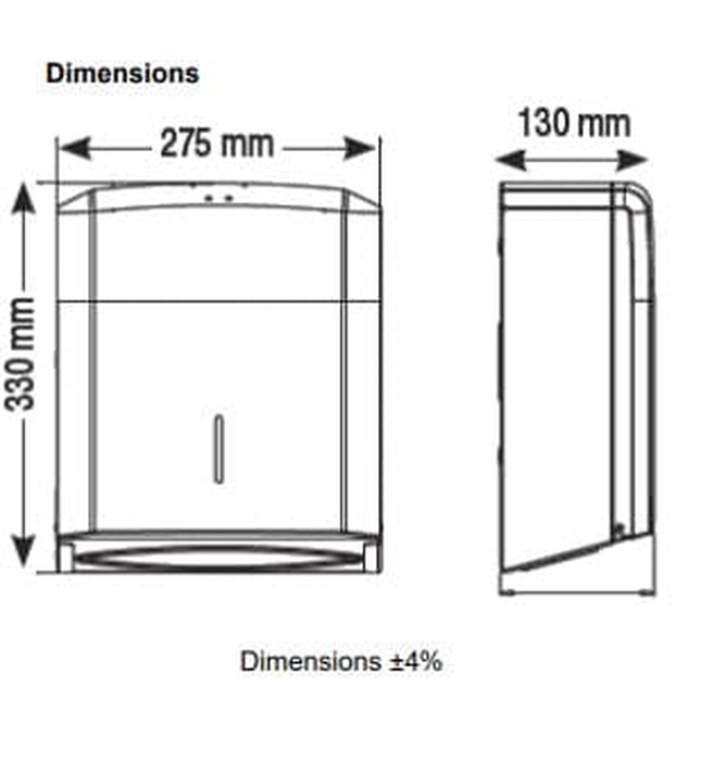 Hộp đựng khăn giấy Mediclinics DT2106CS