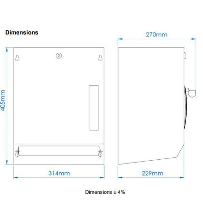 Hộp đựng khăn giấy cuộn Mediclinics DTP025CS
