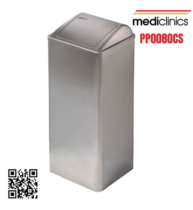 Thùng đựng rác có nắp đậy Mediclinics PP0080CS