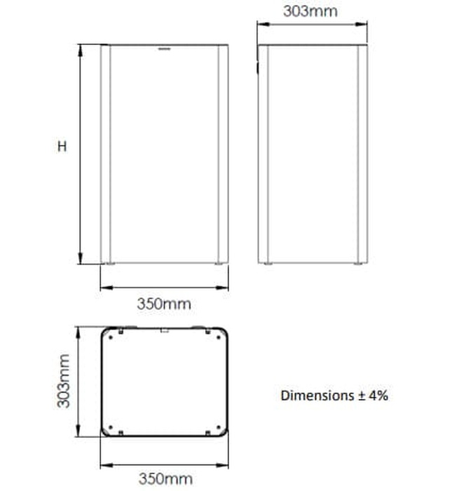 Thùng đựng rác không có nắp đậy 80L Mediclinics PP1065CS