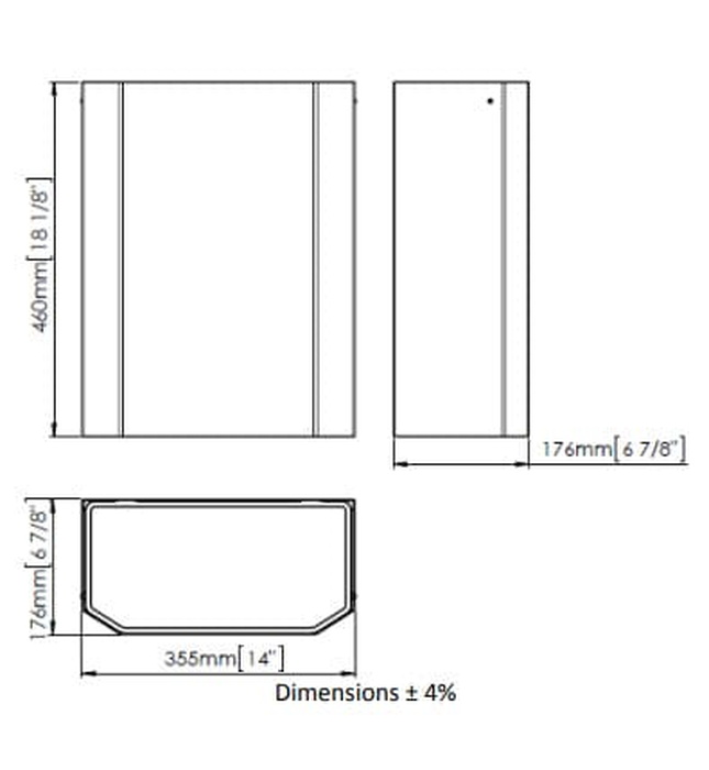 Thùng đựng rác dạng mở 25L Mediclinics PPA2279