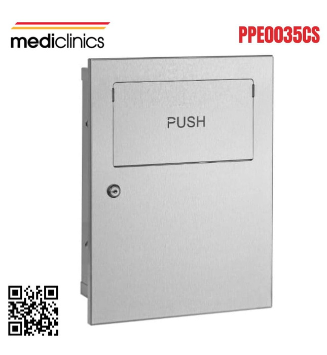 Thùng đựng rác âm tường 5.4L Mediclinics PPE0035CS