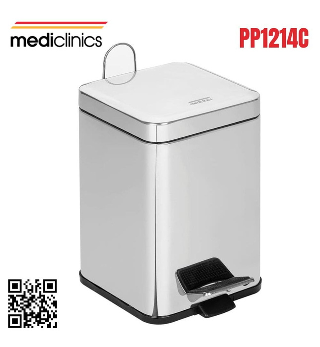 Thùng đựng rác vuông 12L Mediclinics PP1214C