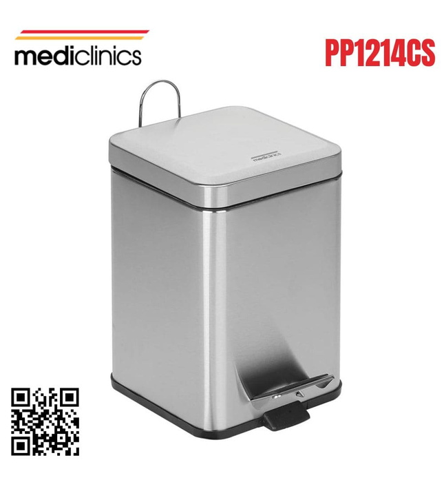 Thùng đựng rác vuông 12L Mediclinics PP1214CS
