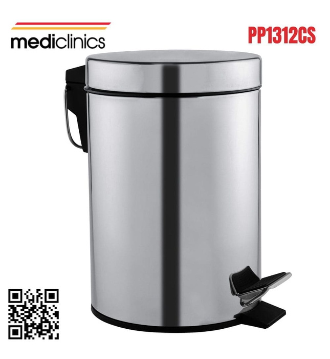 Thùng đựng rác thân tròn 12L Mediclinics PP1312CS
