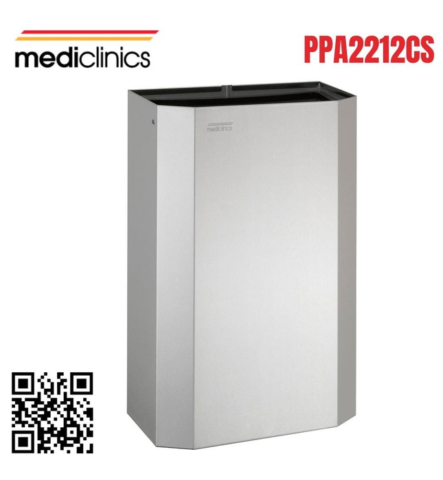 Thùng đựng rác dạng mở 12L Mediclinics PPA2212CS