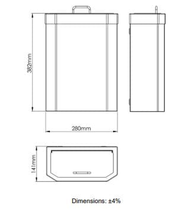 Thùng đựng rác nắp lật bằng tay 10L Mediclinics PPA4010