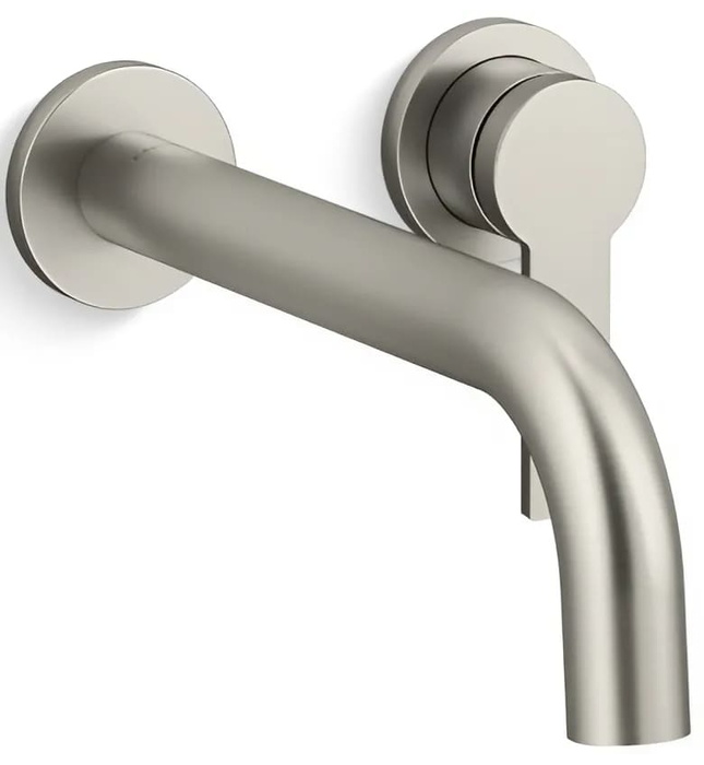 Vòi rửa mặt âm tường nóng lạnh đen Kallista P26613-00-BL