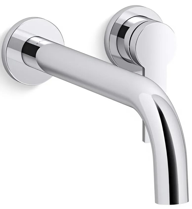 Vòi rửa mặt âm tường nóng lạnh đen Kallista P26613-00-BL