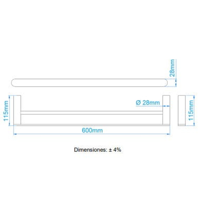 Thanh vắt khăn đôi Mediclinics AI1311B