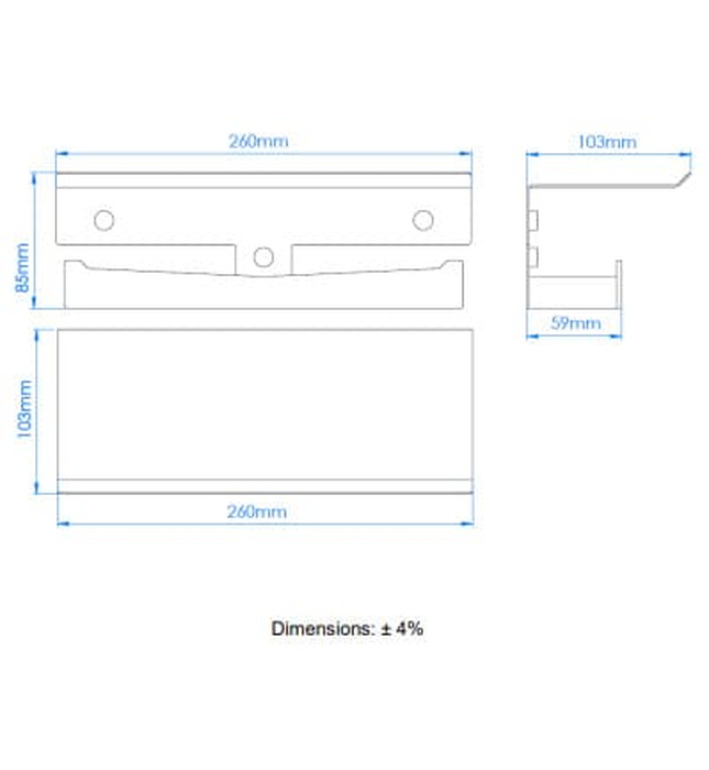 Giá đỡ cuộn giấy vệ sinh đôi Mediclinics AI2004CS