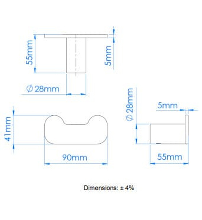Móc treo áo đôi Mediclinics AI2318CS